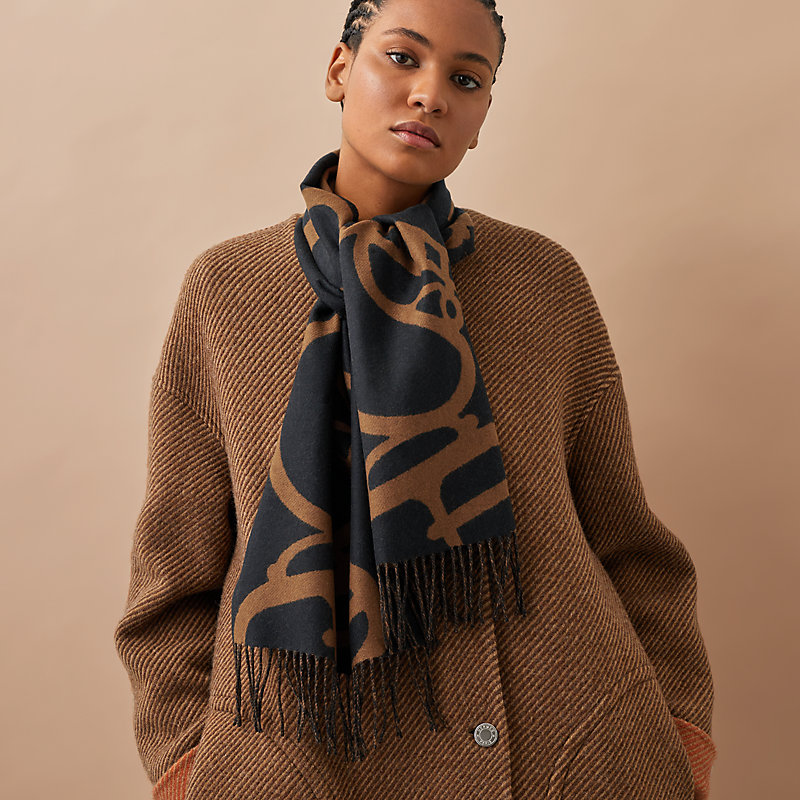 エルメス HERMES BOUCLES ET CAMAILES H259078S カマイユ MUFFLER Boucles et Camails scarf | Hermès Singapore